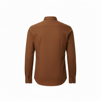 Brown shirt on a white background